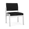 Lesro Lenox Steel Armless Guest Chair, Black/Onyx Seat, Black/Onyx Back, 22.5 W 24.5 L 32 H, No Arms LS1102 - alternate 1